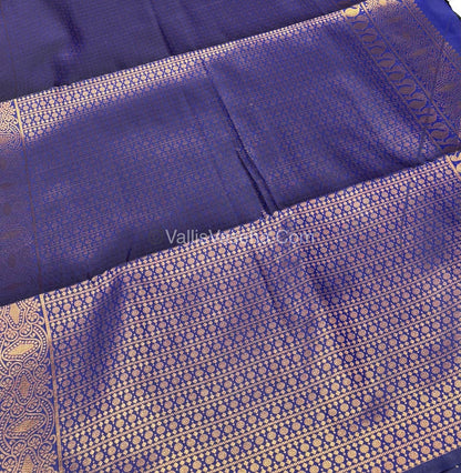 Semi Soft Silk   - Borderless - Contemporary Design - Violent Shade -VVSSS012