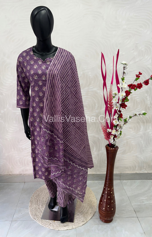Ready Made - Salwar, Kameez & Duppatta(3pc) - Printed - VVRBS002