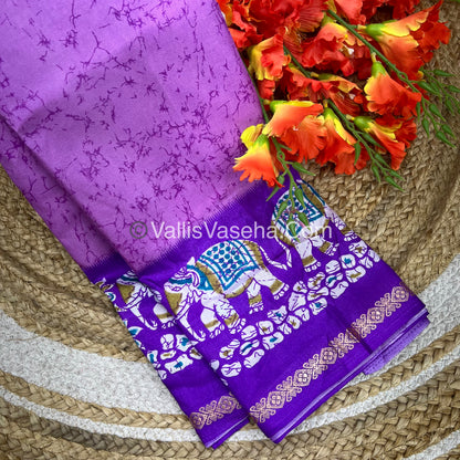 Budget Friendly Sarees - Casual Wear Sarees - Crackle Silk - VVCS002