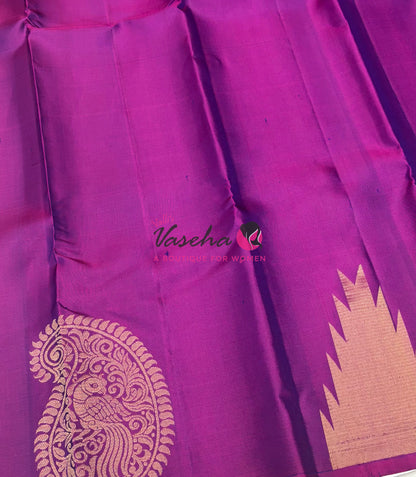 Pure Soft Silk Saree - Jothika Hit design - Purple - VVPSS011