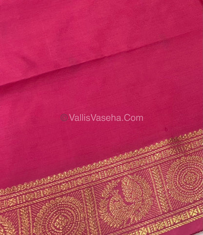 Vazhai Pattu Saree / Banana Pith - With Blouse - VVVPS001