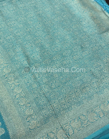 Banarasi - Heritage Silk - Semi Kathan Silk -Sky Blue Shade - VVBHS010