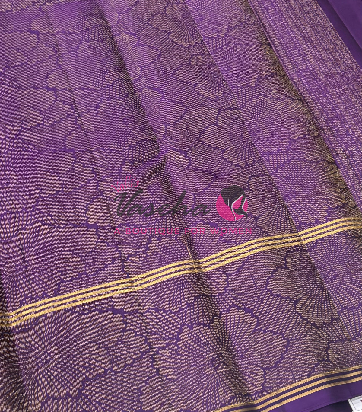 Half Mix - Pure Soft Silk Saree - Long Retta Petta Border with Butta - VVPSS105