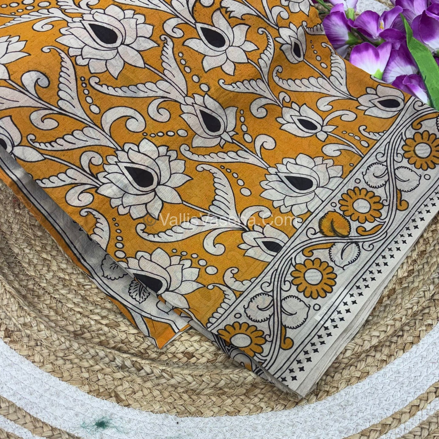 Pure Kalamkari Cotton Saree - VVPKC002