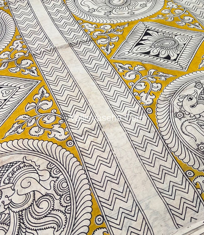 Pure Kalamkari Cotton Saree - VVPKC002