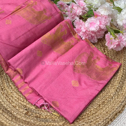 Mulberry Semi Silk - Baby pink  Shade - VVMSS001