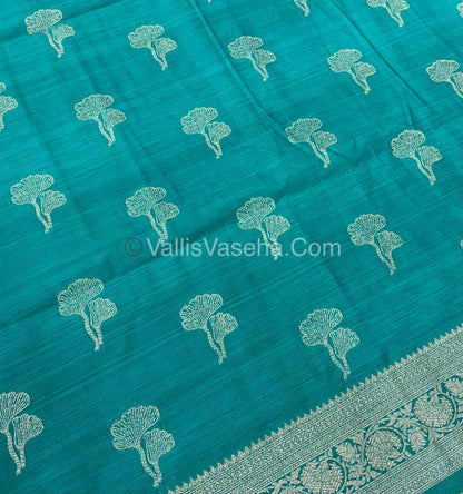 Banarasi - Heritage Silk - Semi Kathan Silk -Teal Blue Shade - VVBHS010
