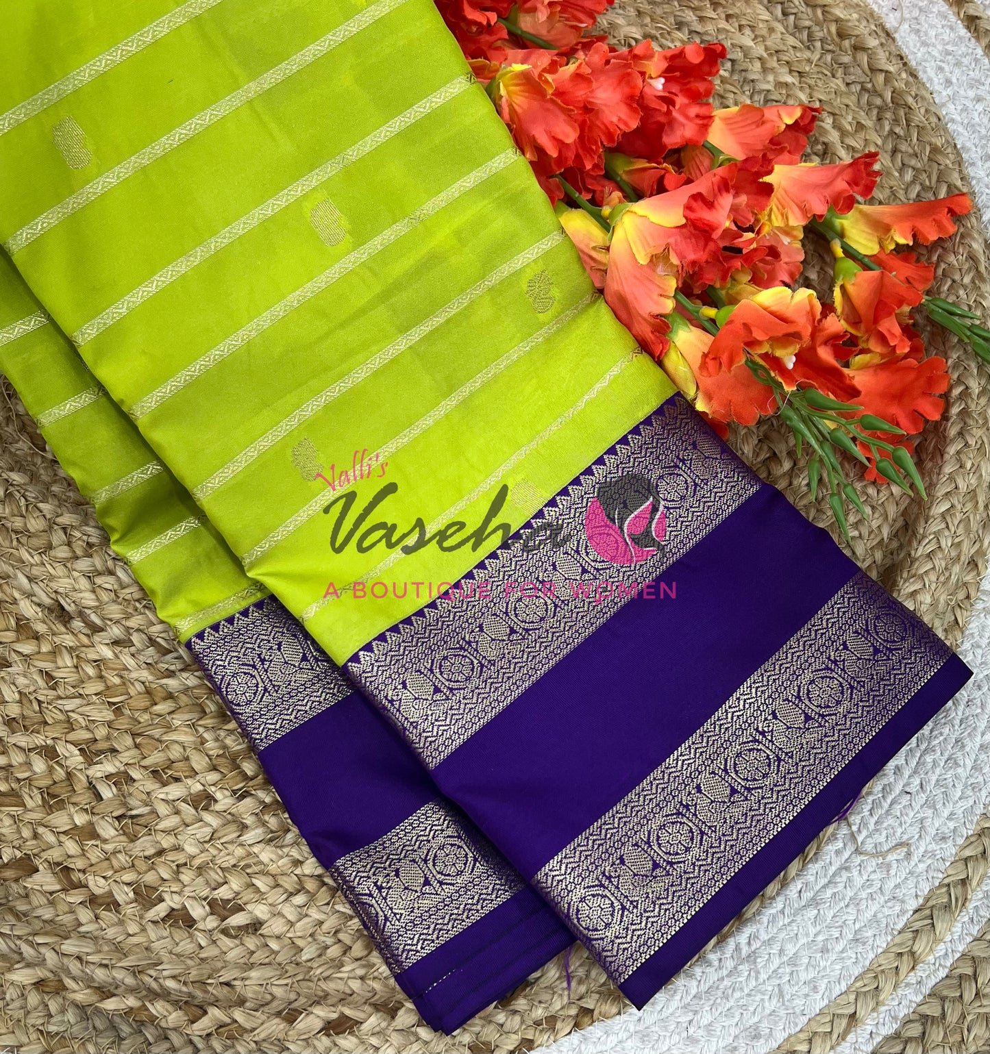 Semi Bridal Kanchi Silk  - Korvai - Premium- VVSKS008