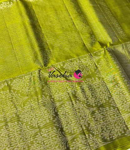 Pure Soft Silk Saree - Purplish Pink & Green Shade - VVPSS117
