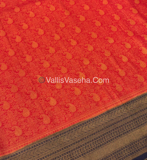 50% less - Offer Saree - Semi Soft silk Saree   - VVDS007