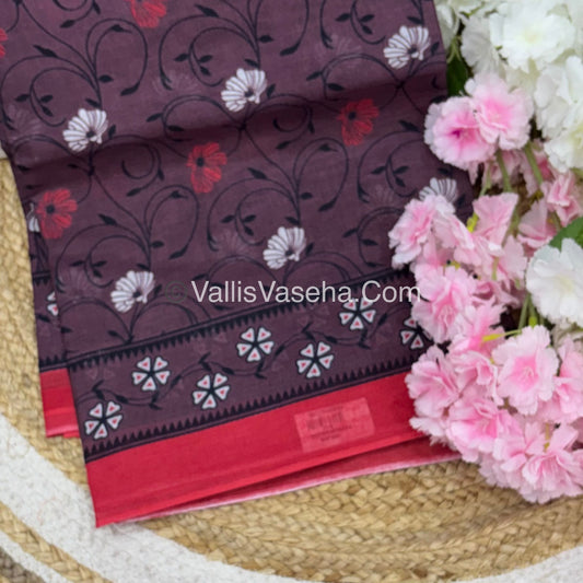 Pure Cotton Voile Saree | VVPVC001