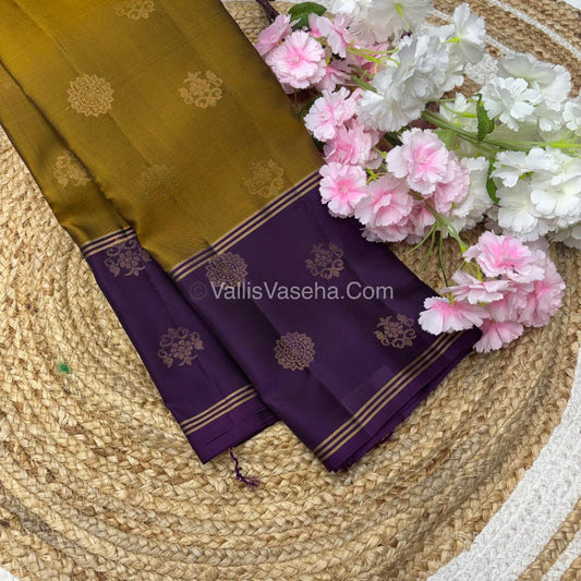 Half Mix - Pure Soft Silk Saree - Long Retta Petta Border with Butta - VVPSS050