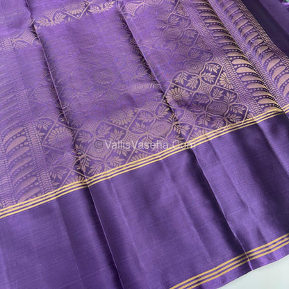 Half Mix - Pure Soft Silk Saree - Long Retta Petta Border with Butta - VVPSS050