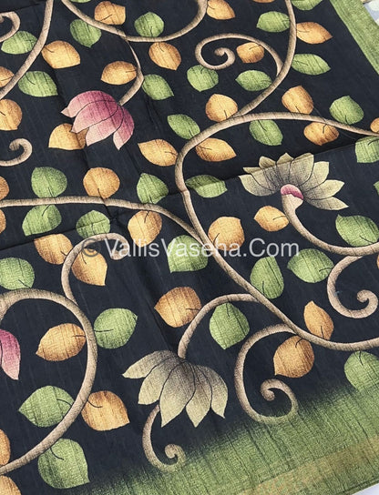 Art Silk / Semi Gicha Tussar Saree  - VVSGT002