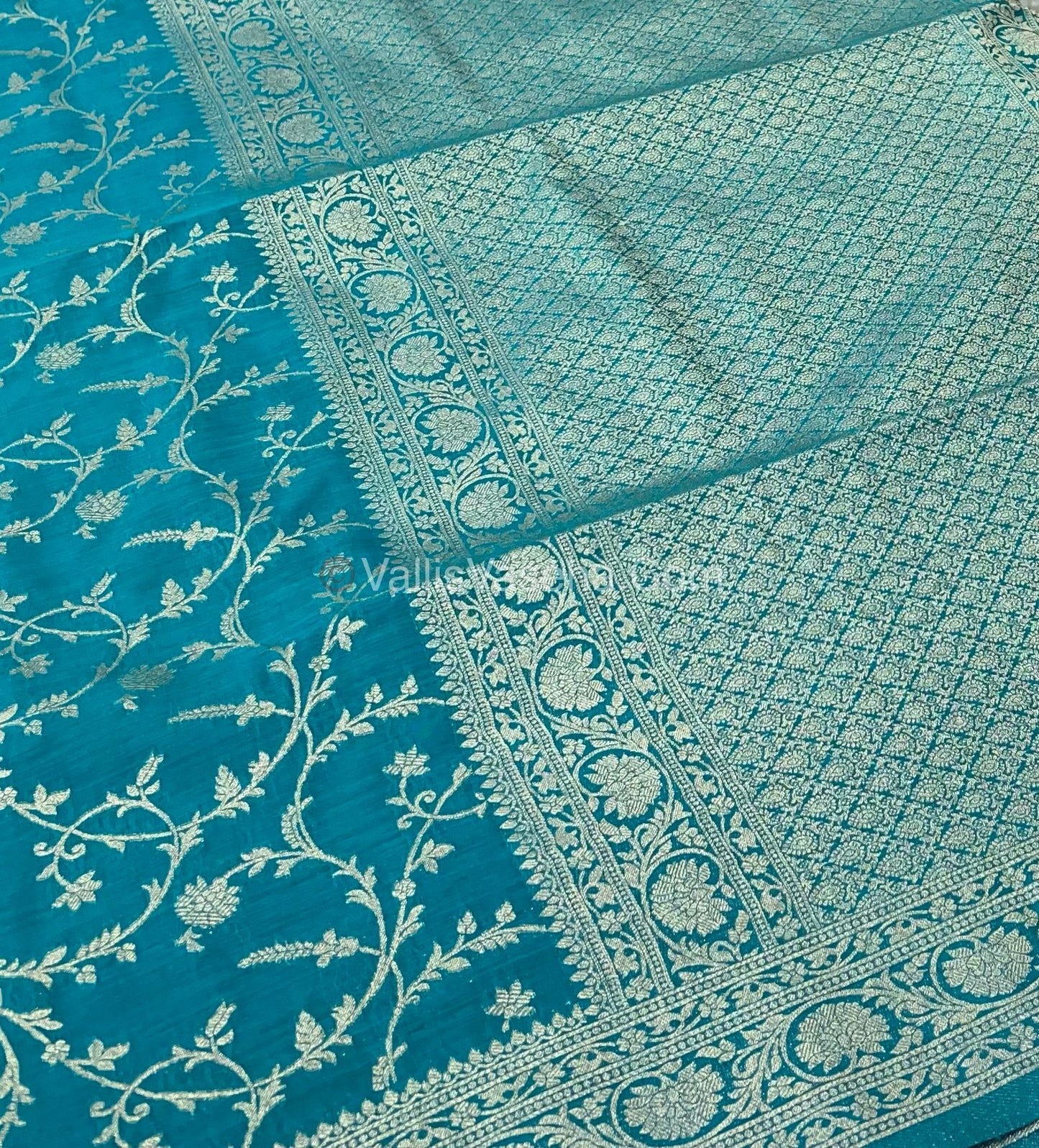 Banarasi - Heritage Silk - Semi Kathan Silk - Blue Shade- VVBHS001