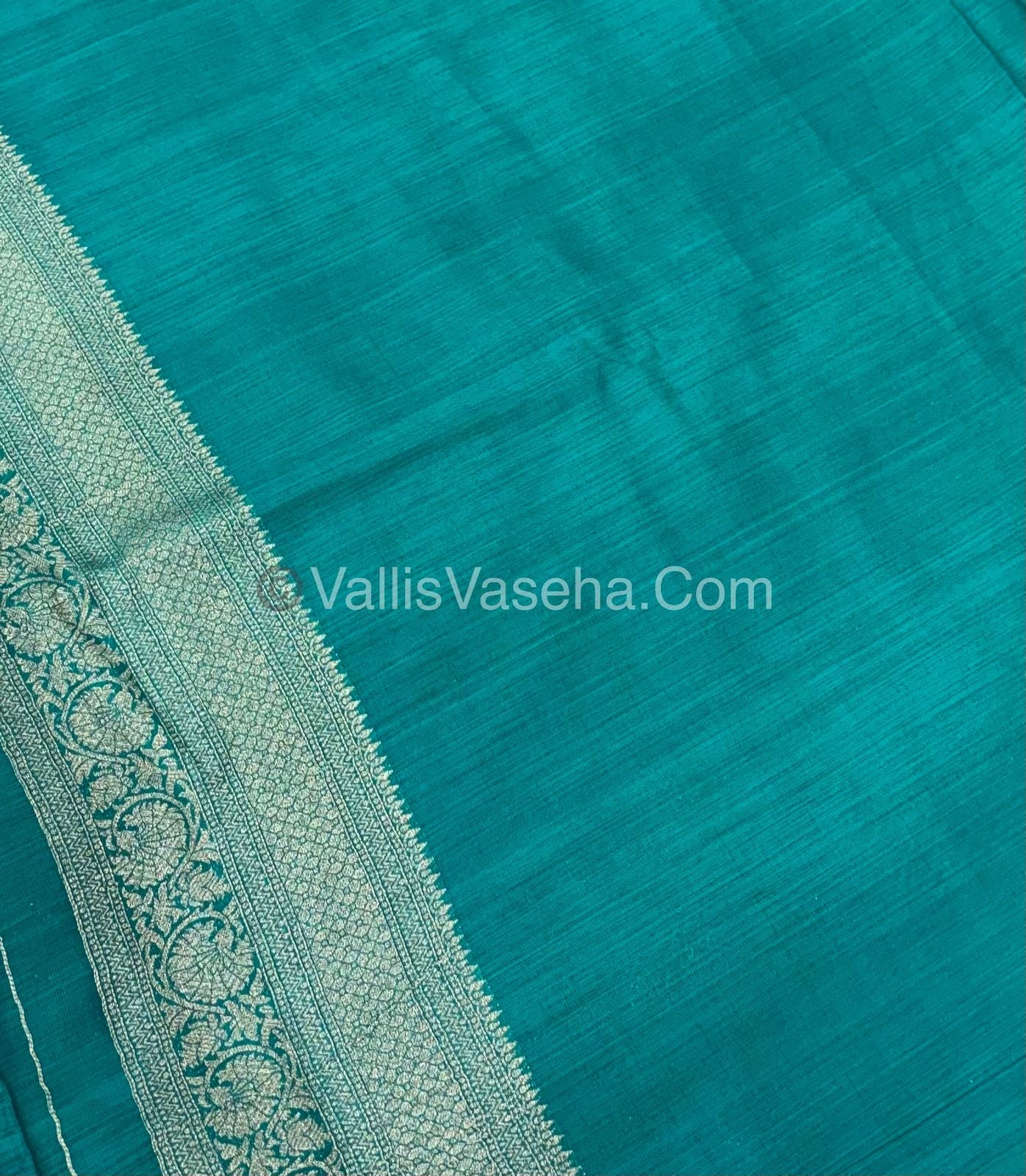 Banarasi - Heritage Silk - Semi Kathan Silk -Teal Blue Shade - VVBHS010
