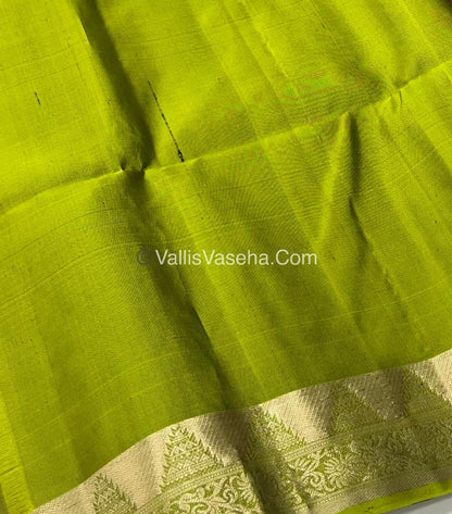 Pure Soft Silk Saree - Maroon & Green Combo - VVPSS048
