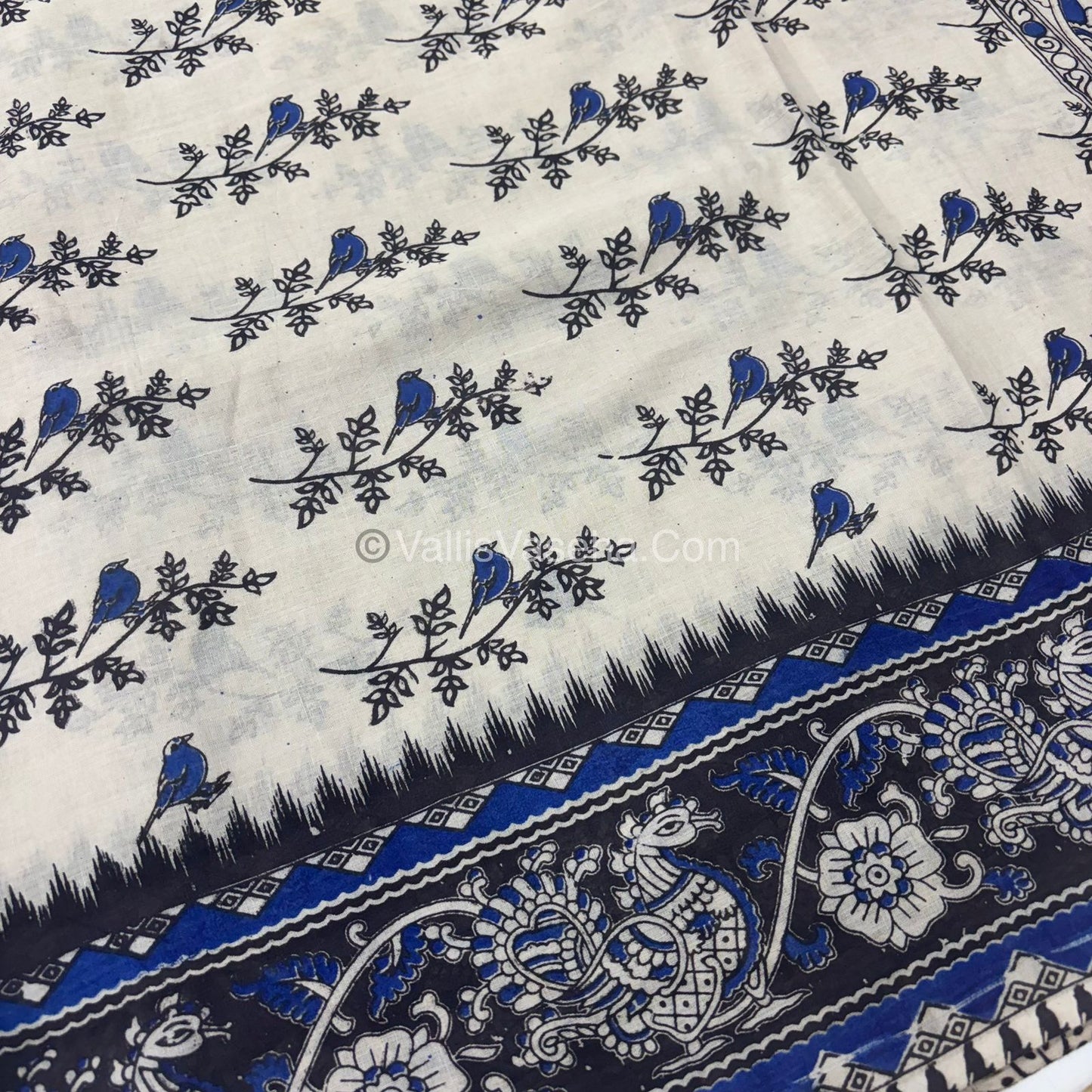 Pure Kalamkari Cotton Saree - VVPKC002