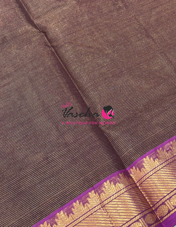 Pure Silk Cotton Saree - Vairavoosi Design - VVSCV005