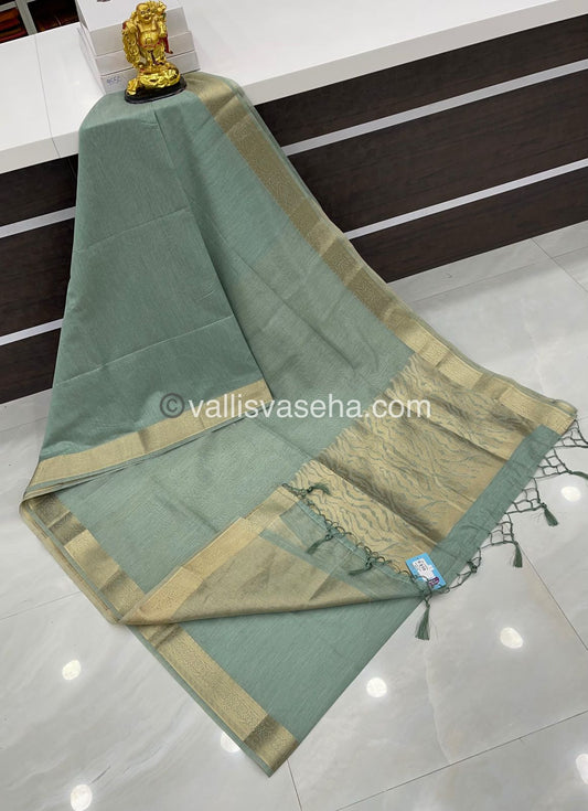 Chanderi Mixed Cotton Saree  - VVCMC001