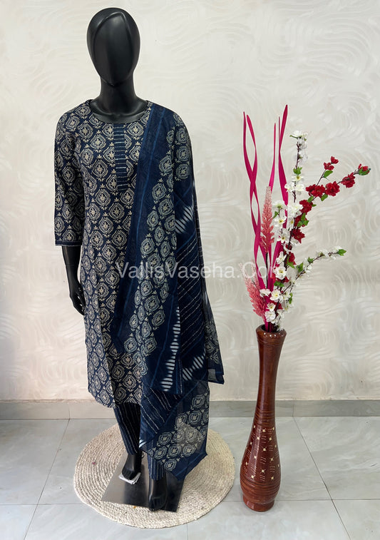 Ready Made - Salwar, Kameez & Duppatta(3pc) - Printed - VVRBS002