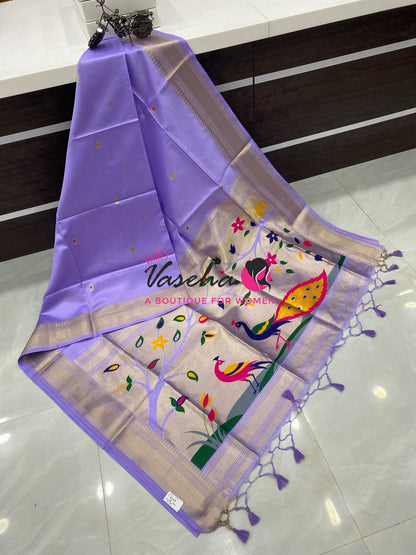 Semi Raw silk - Lavender Shade - VVRS010