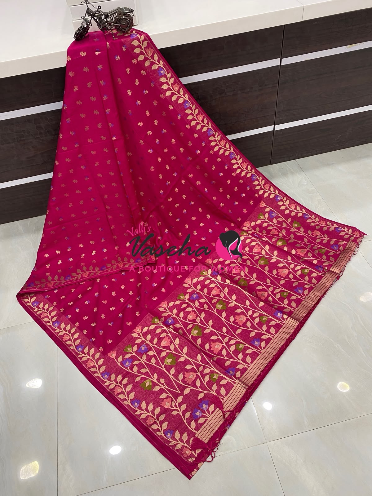Banarasi - Heritage Meenakari Silk - Pink Shade - VVBHS012