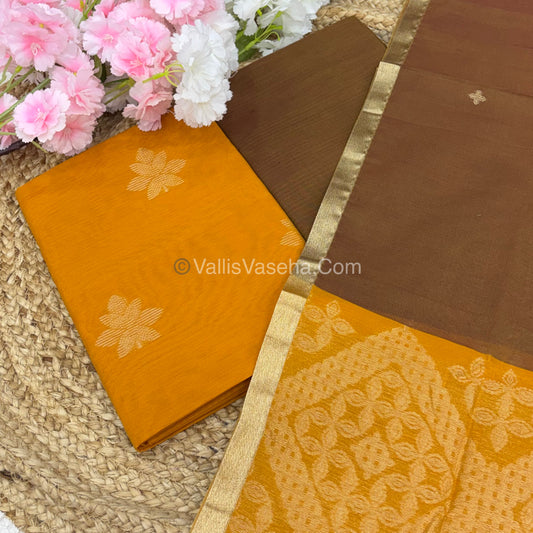 Unstitched Salwar Material -Silk Cotton - VVUSM006