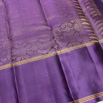 Half Mix - Pure Soft Silk Saree - Long Retta Petta Border with Butta - VVPSS050