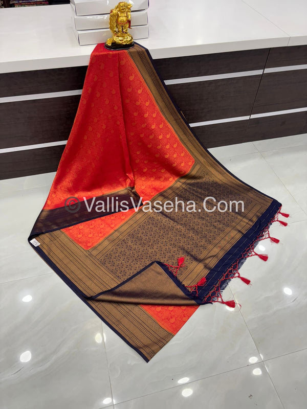 50% less - Offer Saree - Semi Soft silk Saree   - VVDS007