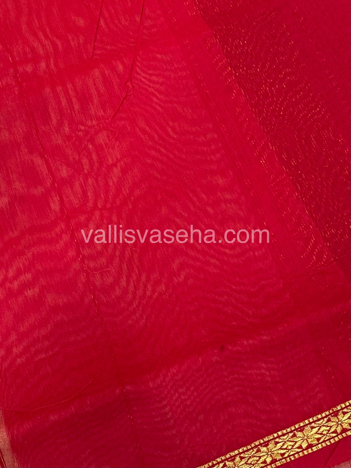 Semi Maheshwari Silk Cotton Saree - VVMSC006