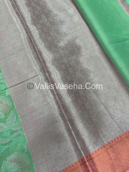 40% less - Offer Saree - Semi Banarsi Silk Saree - VVDS006