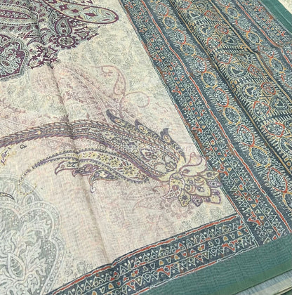 Semi Chanderi Saree - Digital Printed - VVSCD001