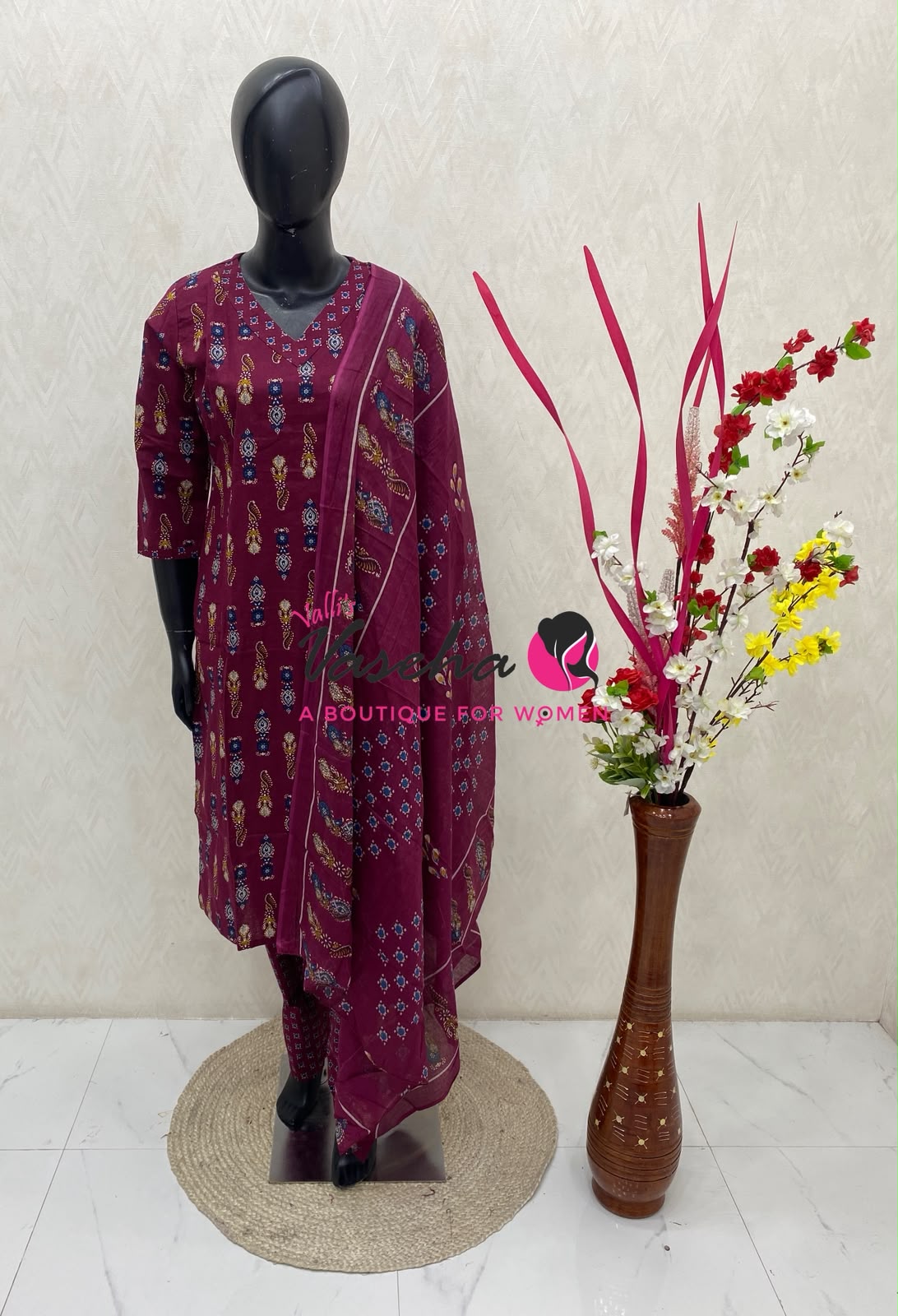 Ready Made - Salwar, Kameez & Duppatta(3pc) - Printed - VVRBS010