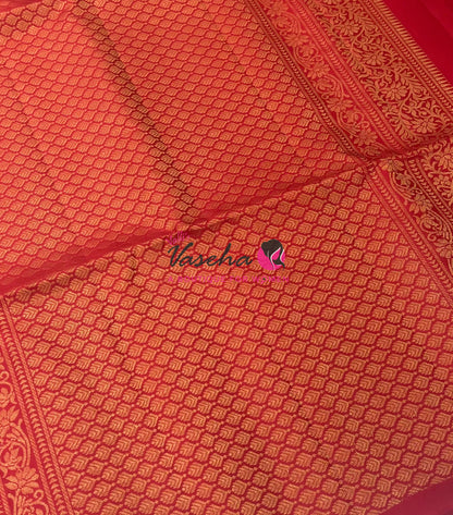 Pure Soft Silk Saree - Border Less - Red Shade - VVPSS078