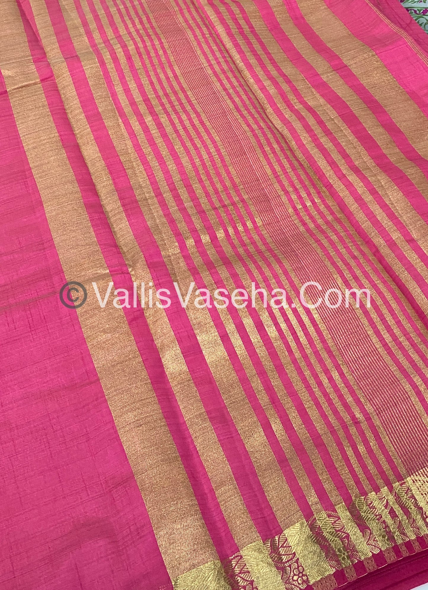 Semi Tussar Silk - Peachish pink Shade - VVSTS003