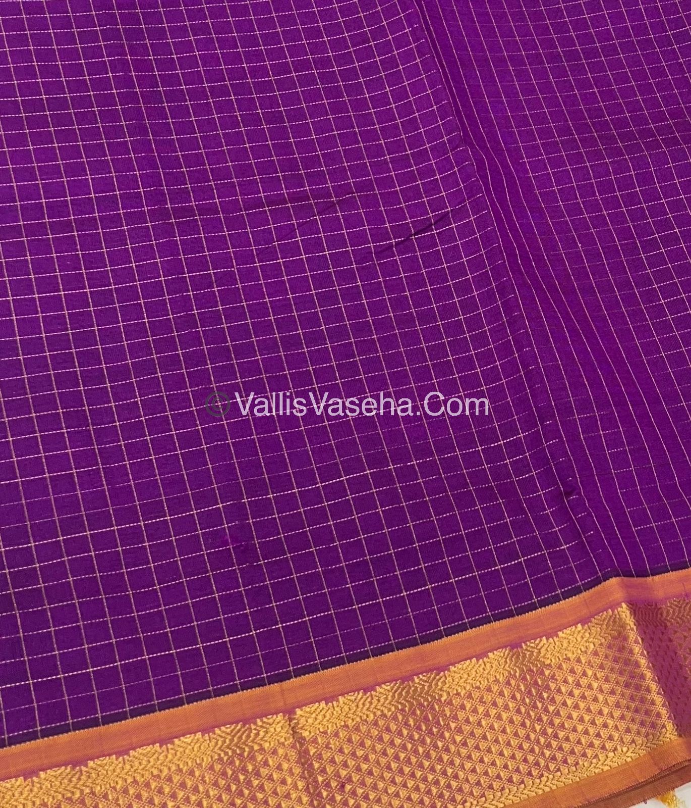 Semi Silk Cotton Saree - Pink With Yellow shade - VVSSC003