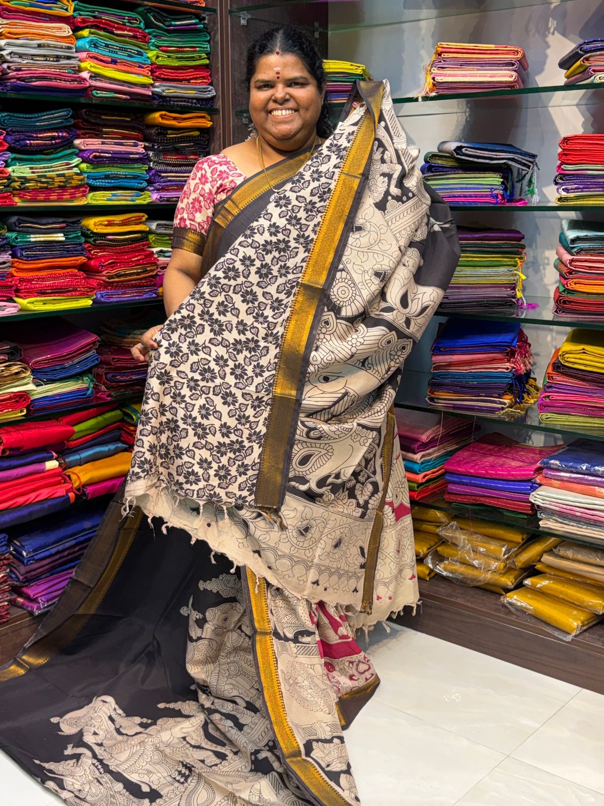 Chennur Silk | Kalamkari Prints | VVCKS006