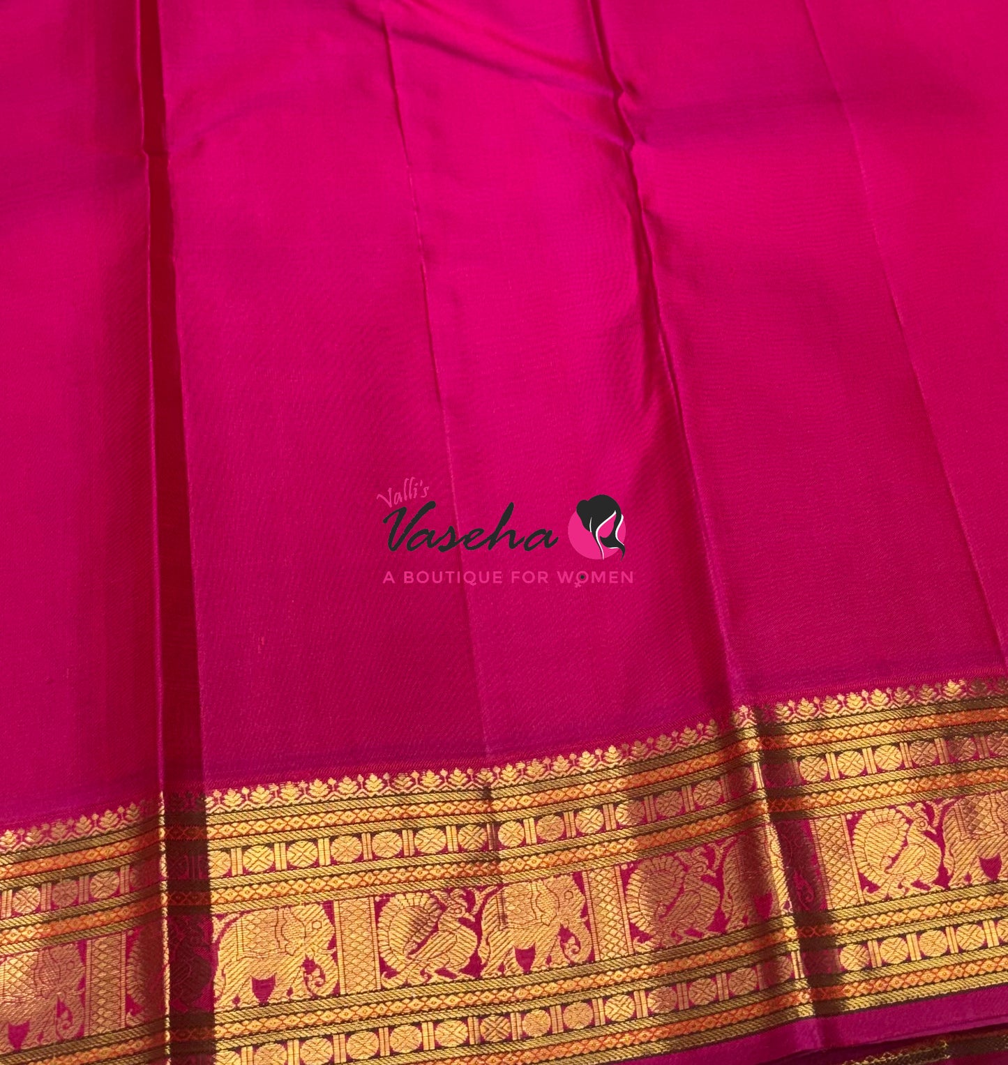 Pure Vintage Korvai Kanchipuram Silk Saree - Mango Yellow & Pink Combo - VVPS046