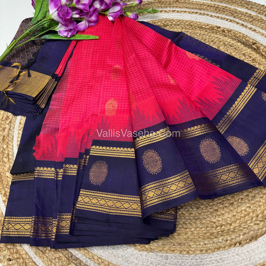 15% Offer Saree - Pure Korvai Silk Cotton - VVDS004