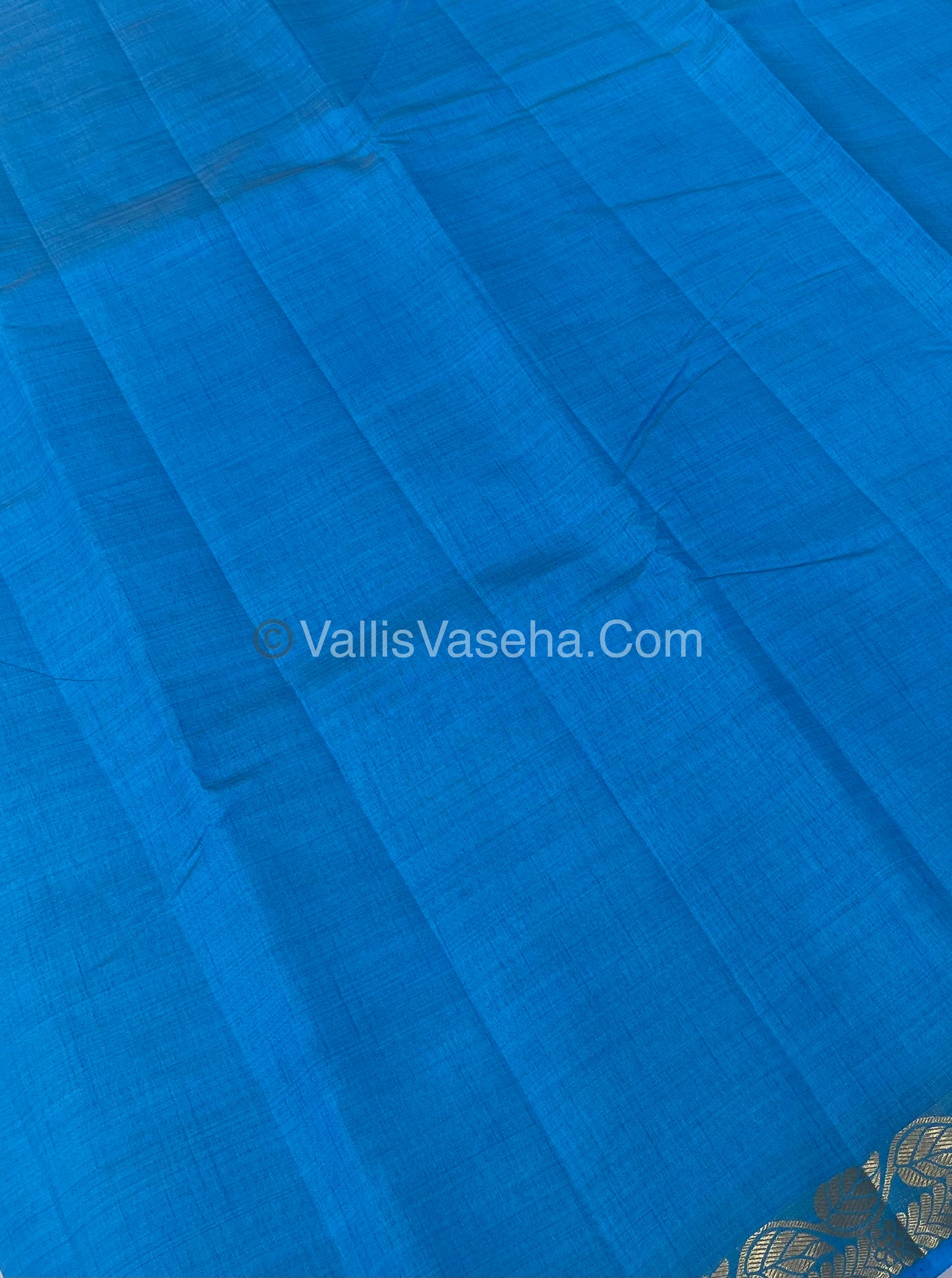 Semi Tussar Silk - Blue Shade - VVSTS003