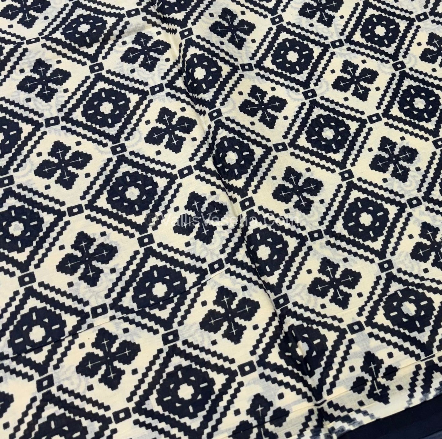 Pure Soft Mul Mul Cotton Sarees - Hand Block Prints - VVMMC006