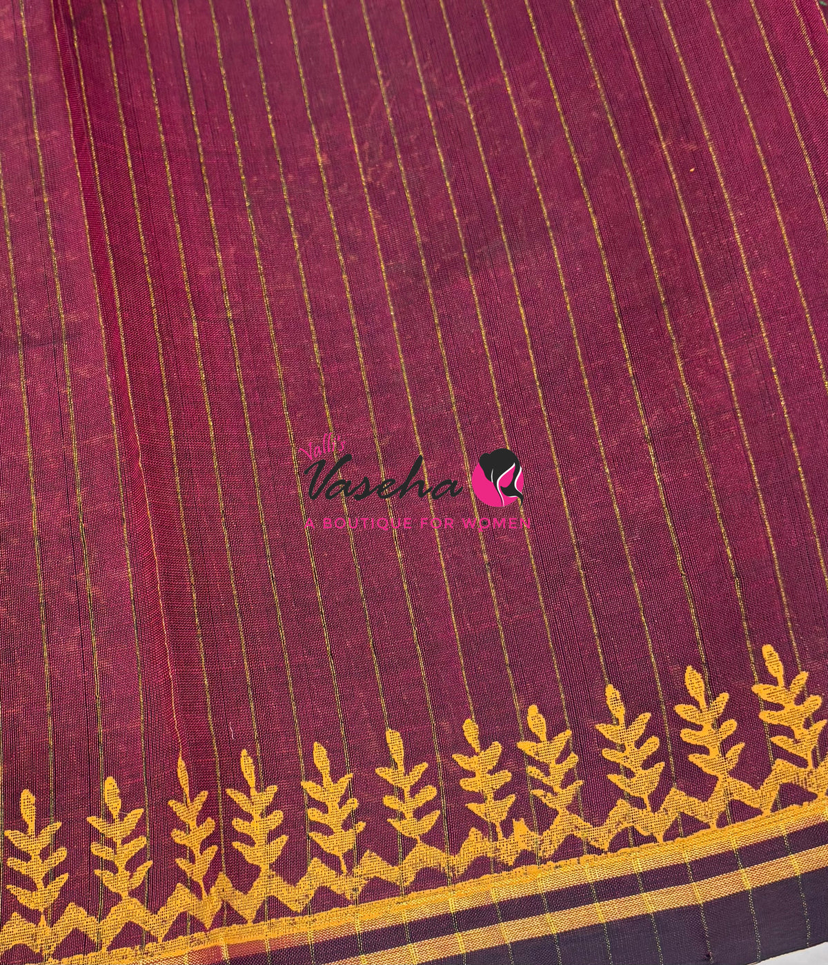 Pure Printed Silk Cotton Sarees - Maroon Shade  - VVPSC004