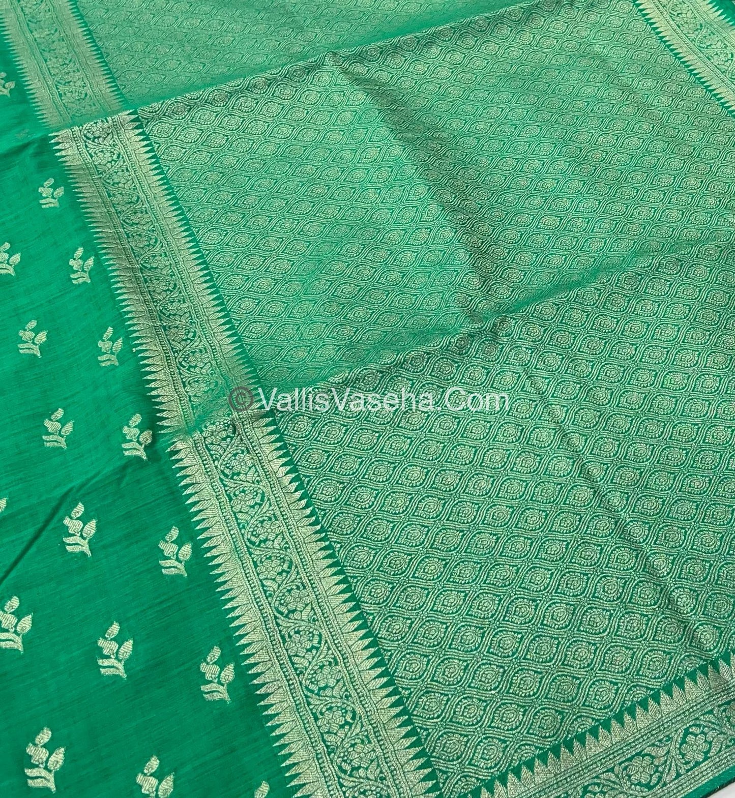Banarasi - Heritage Silk - Semi Kathan Silk - Green Shade - VVBHS003