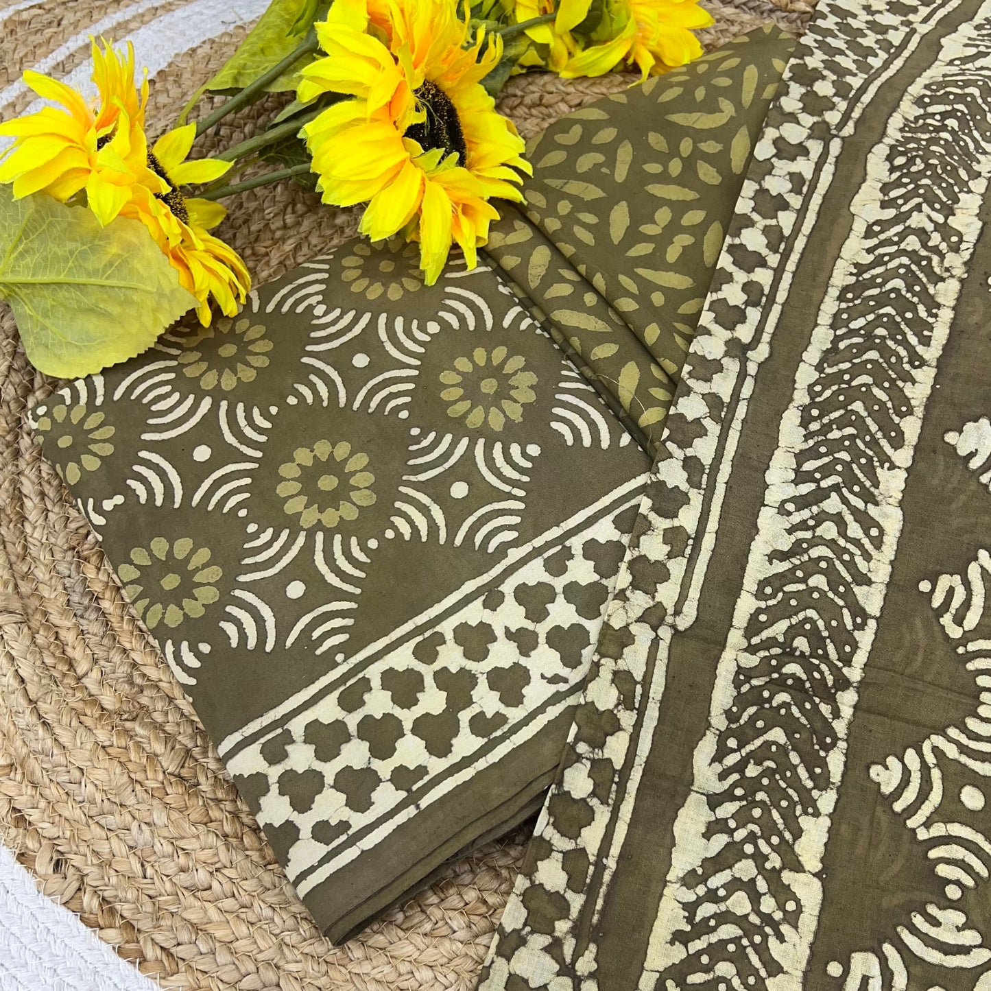 Pure Mul Mul Cotton - Bagru/ Dabu Print - VVUSM002