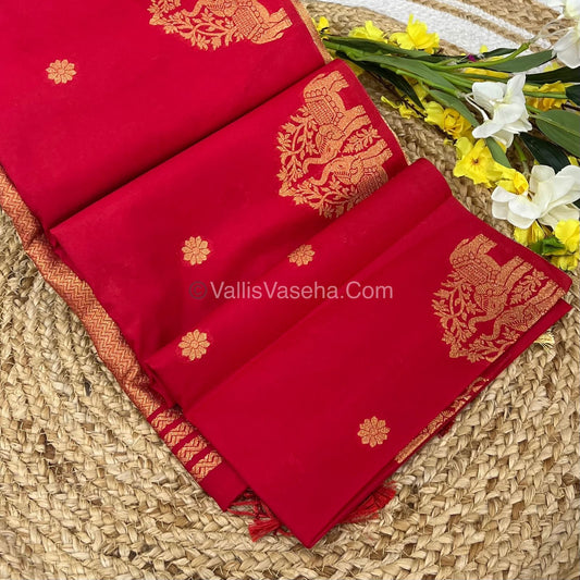 Mulberry Semi Silk - Red Shade - VVMSS003