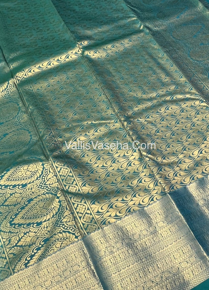 Semi Kanchipuram  Silk - Vairavoosi Pattern  - VVSKS001