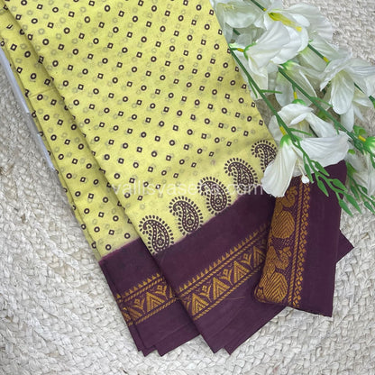 Sungudi Cotton Saree  - Bandini Print  - VVSBP001