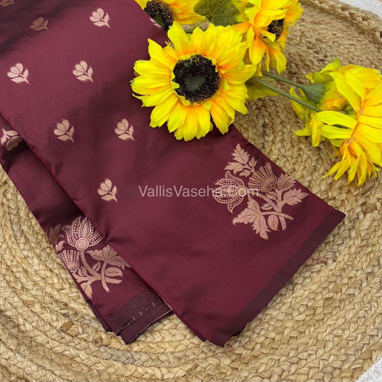 Semi Soft Silk - Wine Shade -VVSSS019