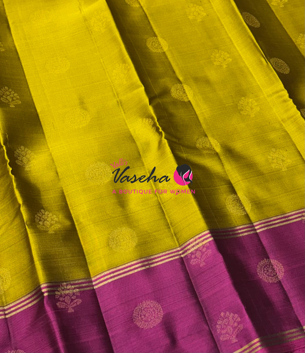 Half Mix - Pure Soft Silk Saree - Long Retta Petta Border with Butta - VVPSS105